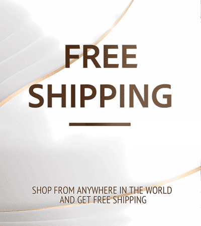 Free Shipping banner with abstract design